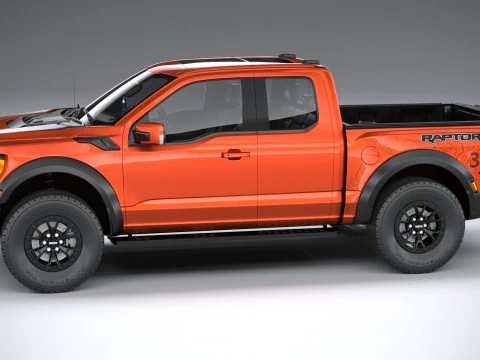 F150 Raptor Super Cab 2022 3D Model