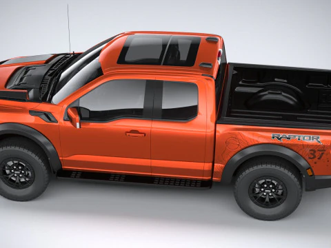 F150 Raptor Super Cab 2022 3D Model