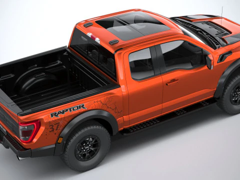 F150 Raptor Super Cab 2022 3D Model