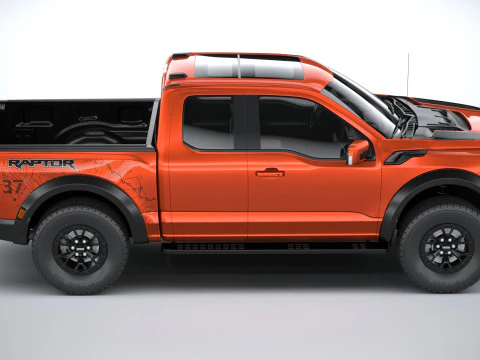 F150 Raptor Super Cab 2022 3D Model
