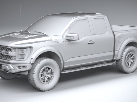 F150 Raptor Super Cab 2022 3Dモデル