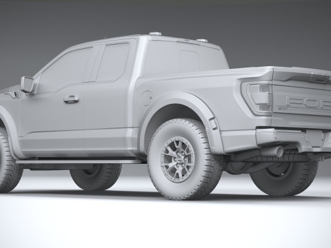 F150 Raptor Super Cab 2022 3Dモデル