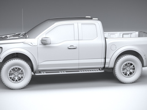 F150 Raptor Super Cab 2022 3Dモデル