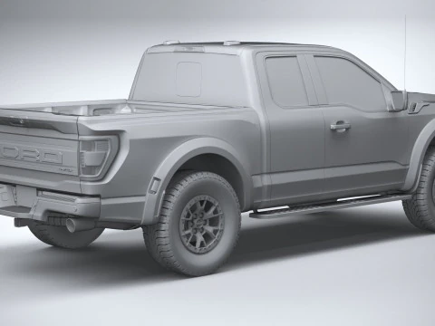 F150 Raptor Super Cab 2022 3D Model