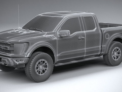 F150 Raptor Super Cab 2022 3Dモデル
