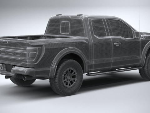 F150 Raptor Super Cab 2022 3Dモデル