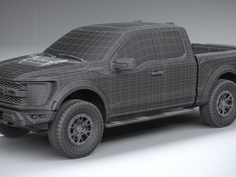 F150 Raptor Super Cab 2022 3Dモデル