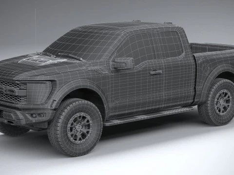 F150 Raptor Super Cab 2022 3D Model