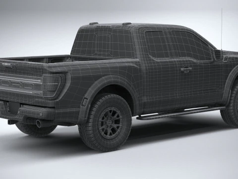 F150 Raptor Super Cab 2022 3D Model