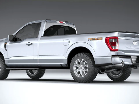 F150 Tremor Regular Cab 2022 3D Model