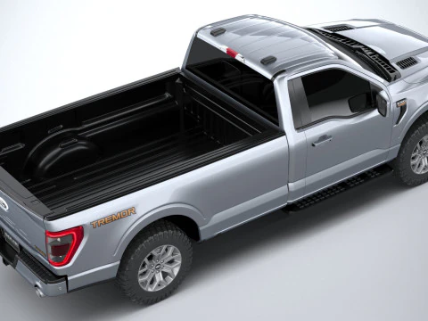 F150 Tremor Regular Cab 2022 3D Model