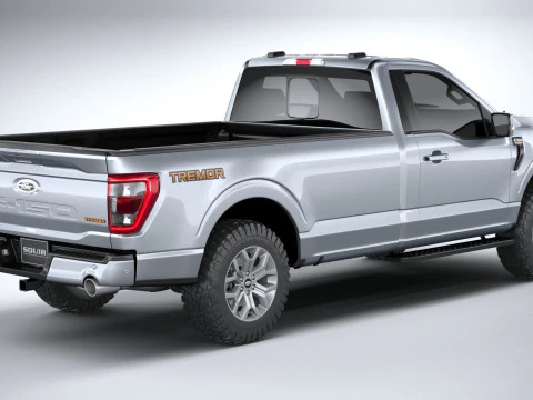F150 Tremor Regular Cab 2022 3D Model