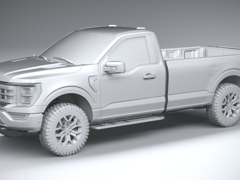 F150 Tremor Regular Cab 2022 Model 3D