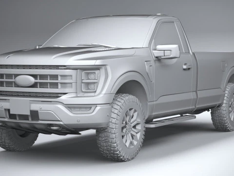 F150 Tremor Regular Cab 2022 3D Model