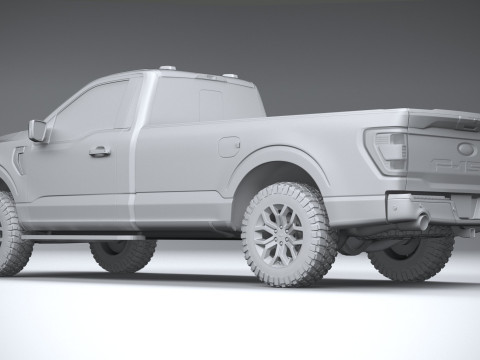 F150 Tremor Regular Cab 2022 Model 3D