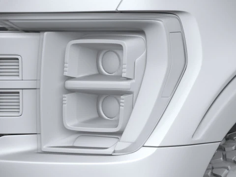 F150 Tremor Regular Cab 2022 3D Model
