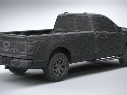 F150 Tremor Regular Cab 2022 3D Model