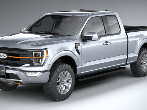 F150 Tremor Super Cab 2022 3D मॉडल