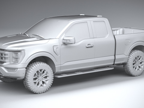 F150 Tremor Super Cab 2022 3D मॉडल