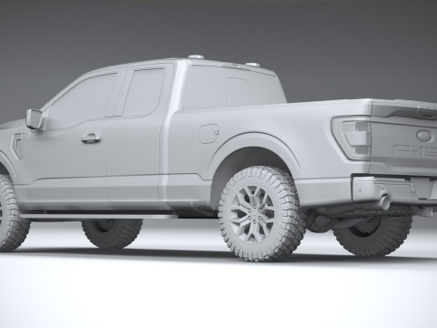 F150 Tremor Super Cab 2022 3D मॉडल