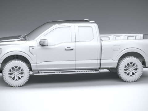 F150 Tremor Super Cab 2022 3D मॉडल