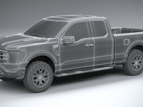 F150 Tremor Super Cab 2022 3D मॉडल