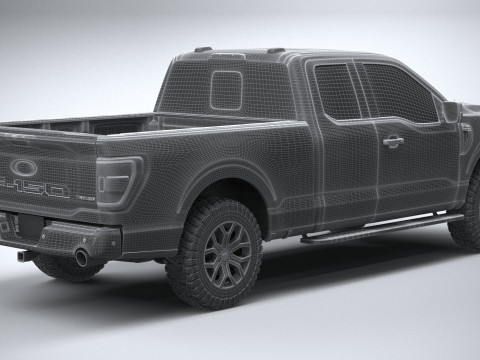 F150 Tremor Super Cab 2022 3D मॉडल