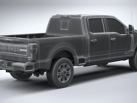 F350 Superduty Limited Edition 2023 3D Model