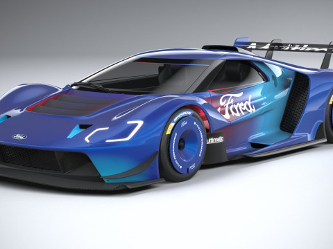 Racing Car GT Mk IV 2023 Modello 3D