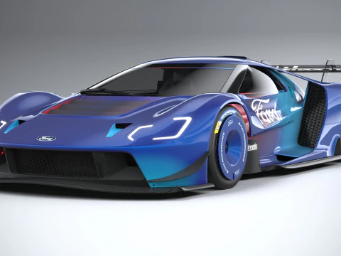 Racing Car GT Mk IV 2023 3D Model