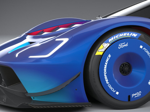 Racing Car GT Mk IV 2023 Modello 3D