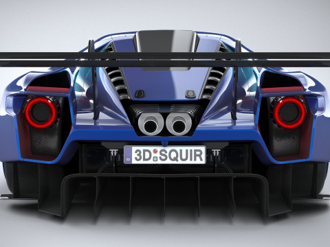 Racing Car GT Mk IV 2023 Modello 3D