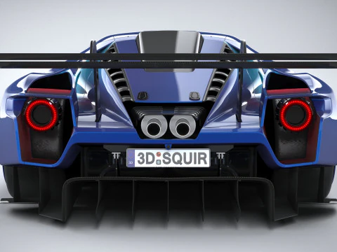 Racing Car GT Mk IV 2023 3D Model