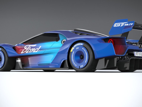 Racing Car GT Mk IV 2023 Modello 3D