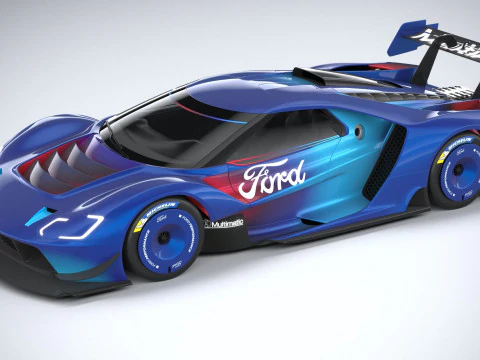 Racing Car GT Mk IV 2023 3D Model