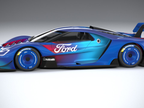 Racing Car GT Mk IV 2023 Modello 3D