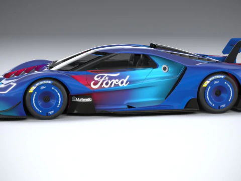 Racing Car GT Mk IV 2023 3D Model