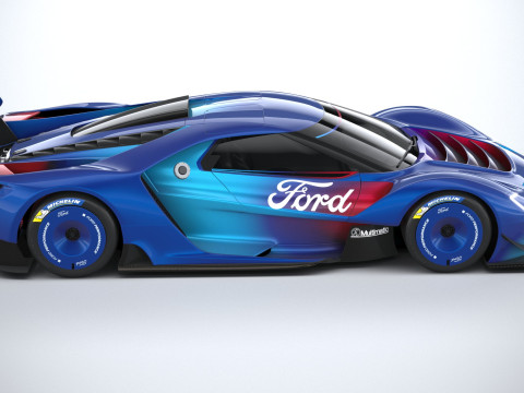 Racing Car GT Mk IV 2023 Modello 3D