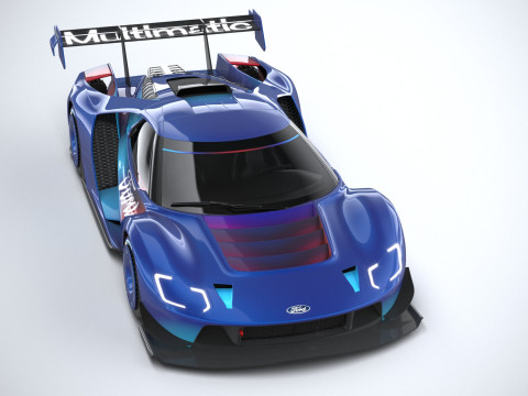 Racing Car GT Mk IV 2023 Modello 3D