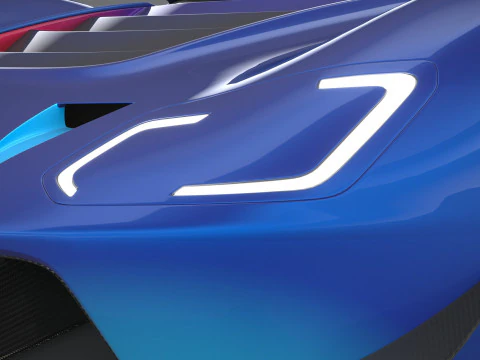 Racing Car GT Mk IV 2023 3D Model