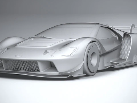 Racing Car GT Mk IV 2023 3D Model