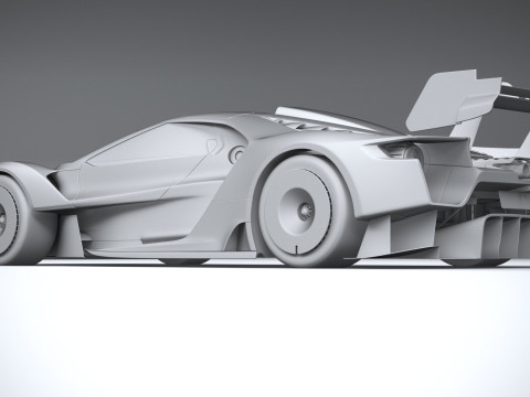 Racing Car GT Mk IV 2023 Modello 3D