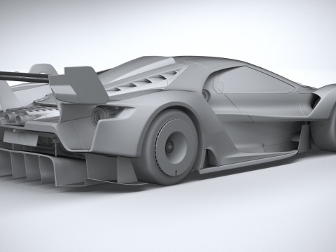Racing Car GT Mk IV 2023 Modello 3D