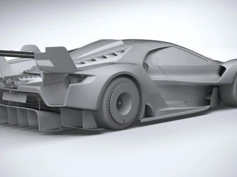 Racing Car GT Mk IV 2023 3D Model