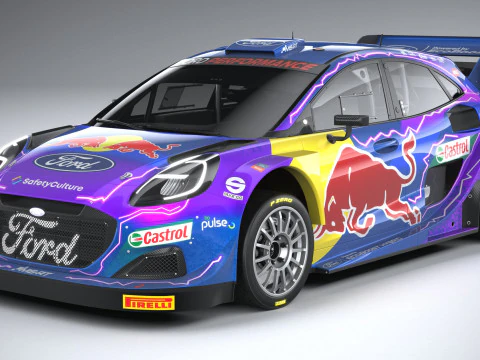 Puma M-Sport WRC Hybrid Rally1 2022 3D Model