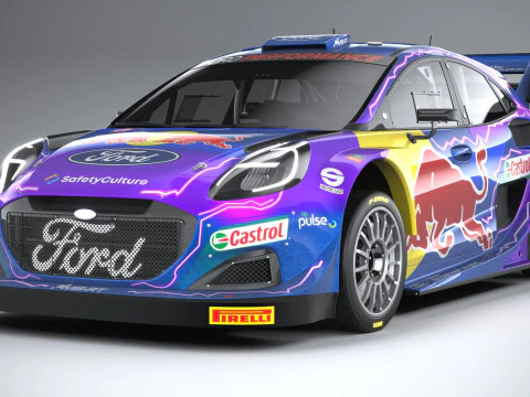 Puma M-Sport WRC Hybrid Rally1 2022 3D Model