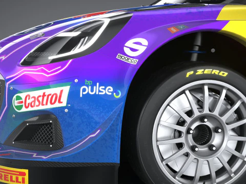 Puma M-Sport WRC Hybrid Rally1 2022 3D Model