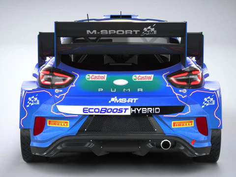 Puma M-Sport WRC Hybrid Rally1 2022 3D Model