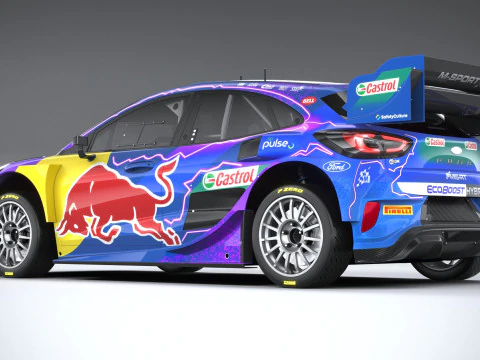 Puma M-Sport WRC Hybrid Rally1 2022 3D Model
