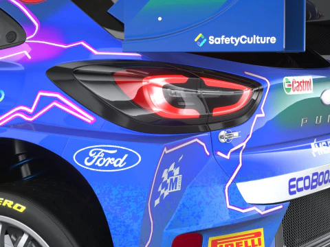 Puma M-Sport WRC Hybrid Rally1 2022 3D Model